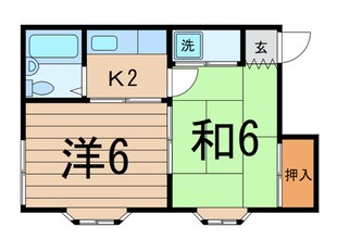 渡辺アパ－トの物件間取画像